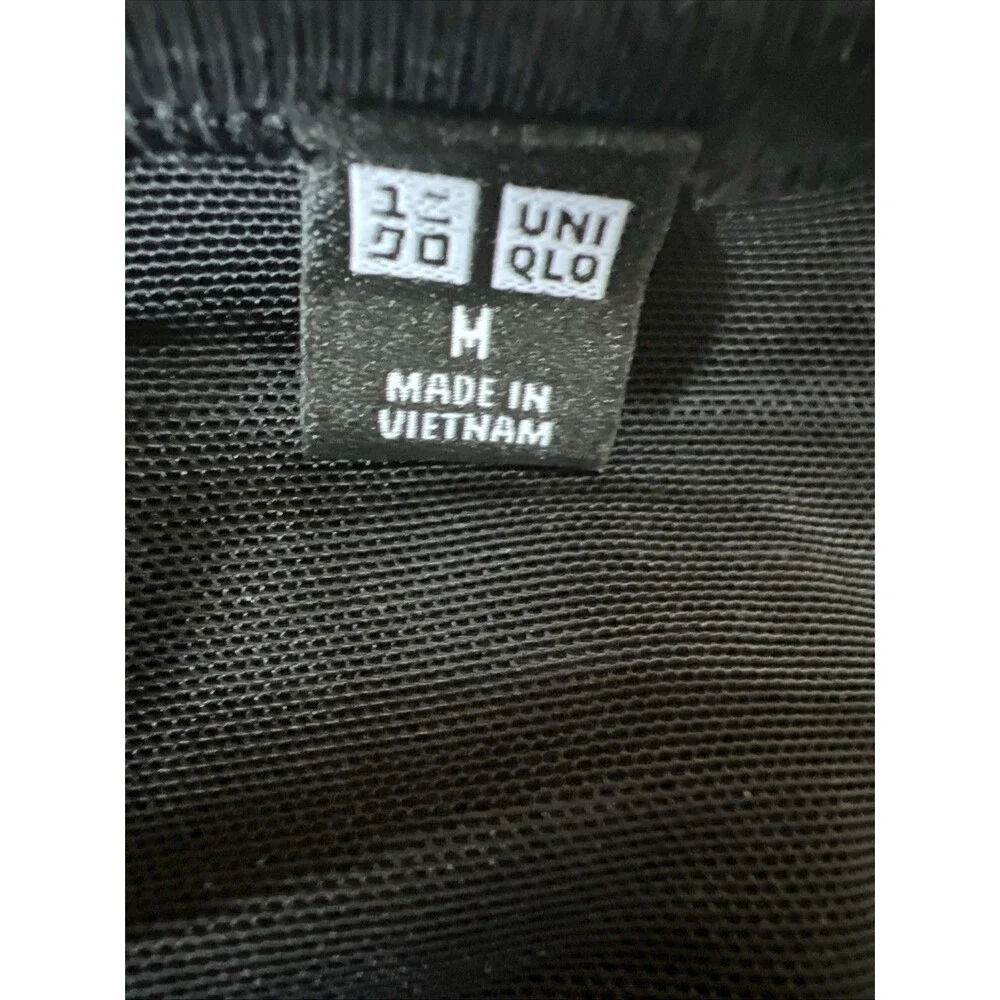 NWT!  Uniqlo Open Back Halter Bra Top Black Tank Women’s Size M - Picture 3 of 6